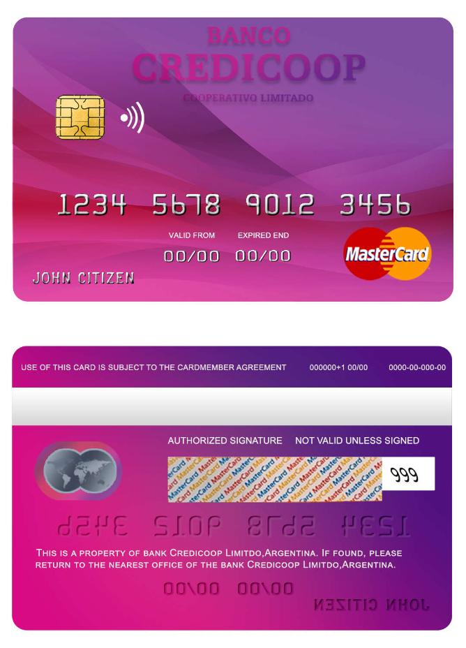 Argentina bank Credicoop mastercard